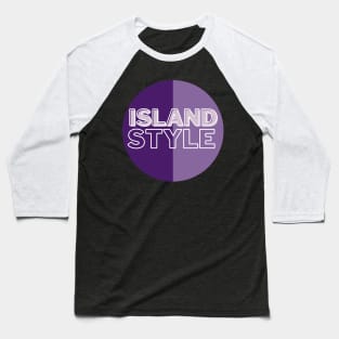 island style hawaii purple tricolor circle Baseball T-Shirt